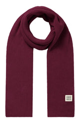 LONDON - GOTS Organic Cotton Scarf Wine Red